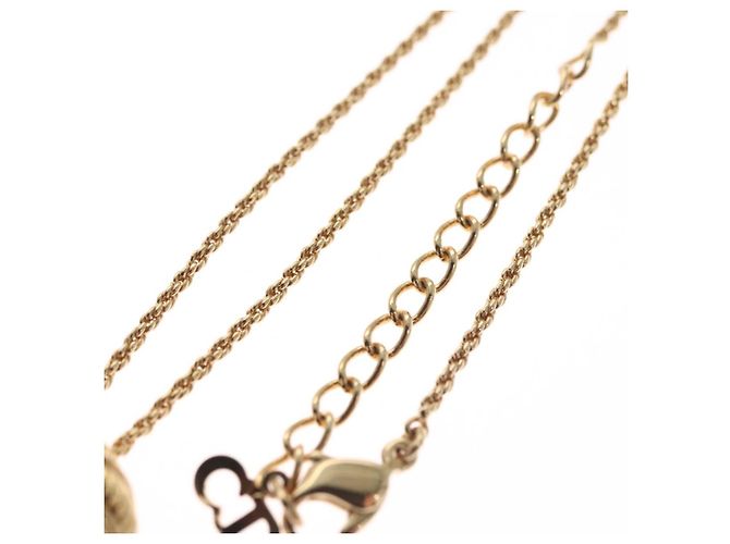 Collana Christian Dior metallo oro Auth FF6330 D'oro - vista 4
