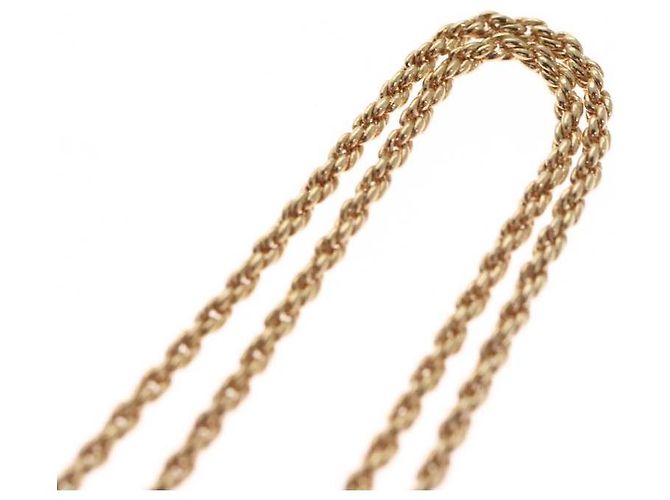 Collana Christian Dior metallo oro Auth FF6330 D'oro - vista 7