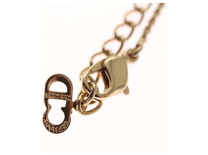 Collana Christian Dior metallo oro Auth FF6330 D'oro - vista 8