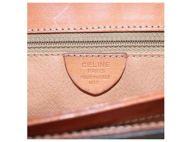 Céline Borsa a mano in tela Macadam CELINE in pelle PVC marrone Auth yk17101 - vista 12