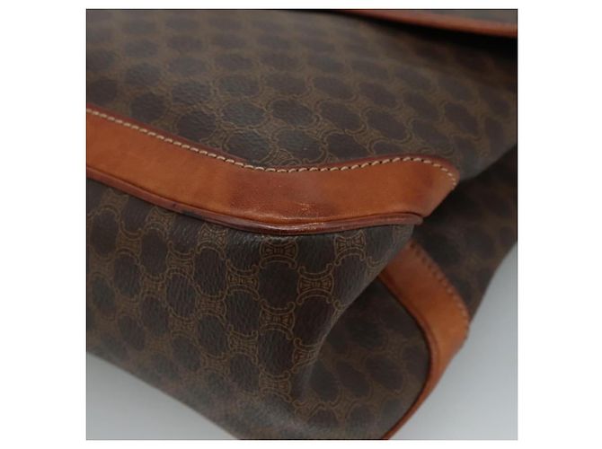Céline Borsa a mano in tela Macadam CELINE in pelle PVC marrone Auth yk17101 - vista 14