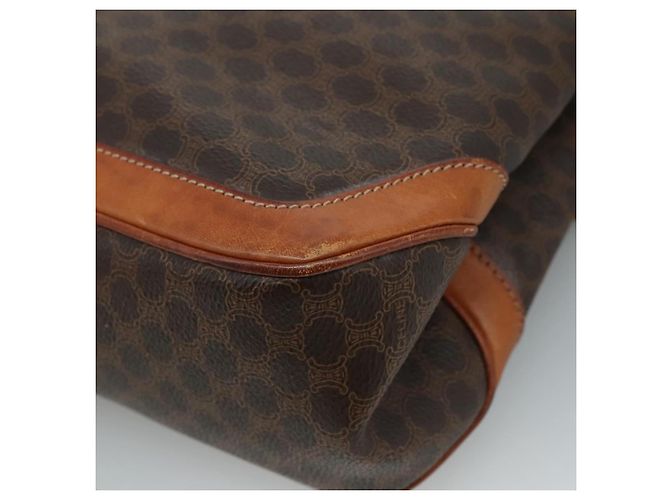 Céline Borsa a mano in tela Macadam CELINE in pelle PVC marrone Auth yk17101 - vista 15