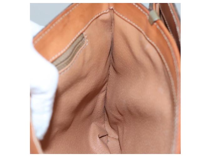 Céline Borsa a mano in tela Macadam CELINE in pelle PVC marrone Auth yk17101 - vista 19