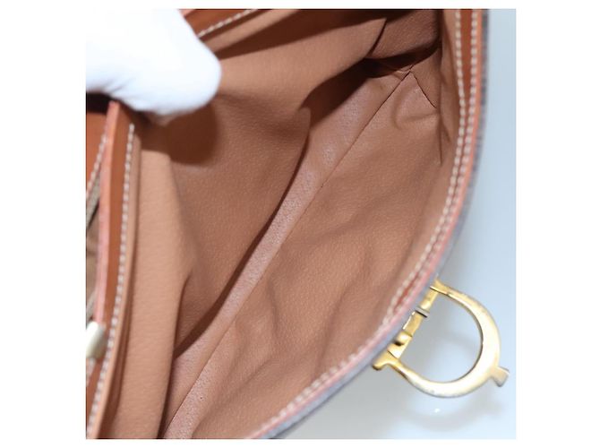 Céline Borsa a mano in tela Macadam CELINE in pelle PVC marrone Auth yk17101 - vista 21