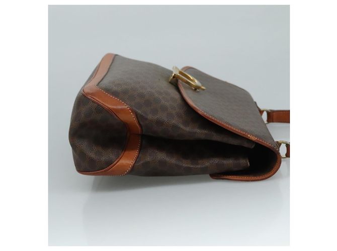 Céline Borsa a mano in tela Macadam CELINE in pelle PVC marrone Auth yk17101 - vista 3