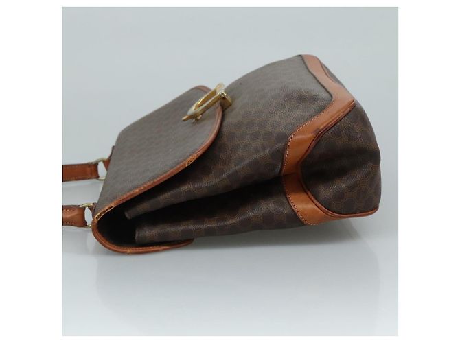 Céline Borsa a mano in tela Macadam CELINE in pelle PVC marrone Auth yk17101 - vista 4