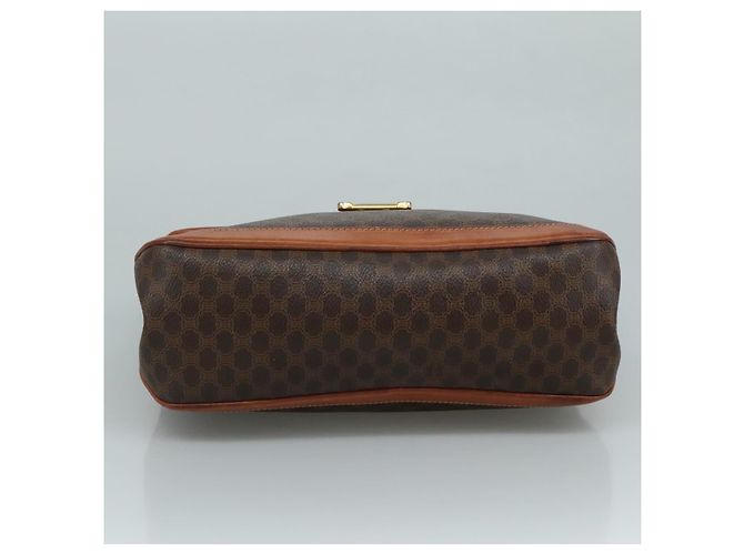 Céline Borsa a mano in tela Macadam CELINE in pelle PVC marrone Auth yk17101 - vista 5