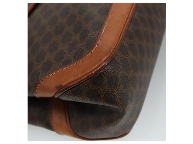 Céline Borsa a mano in tela Macadam CELINE in pelle PVC marrone Auth yk17101 - vista 9