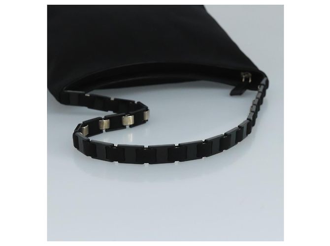 Borsa a spalla Salvatore Ferragamo in tela nera Auth bs21726 Nero - vista 7