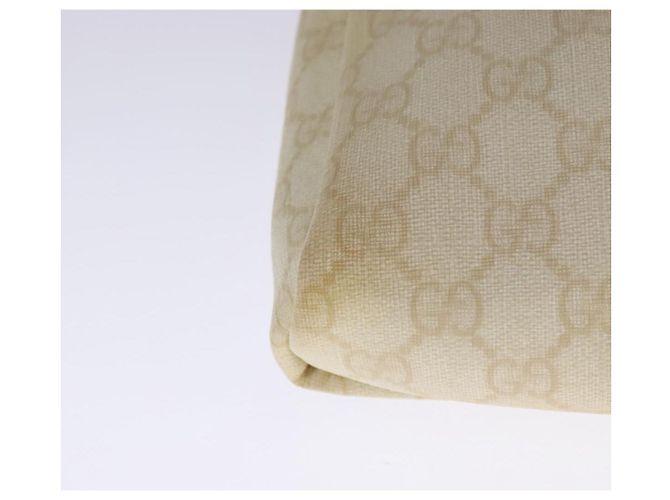 Gucci Borsa a spalla GG Supreme PVC Beige Oro 223666 Auth 108900 D'oro - vista 15