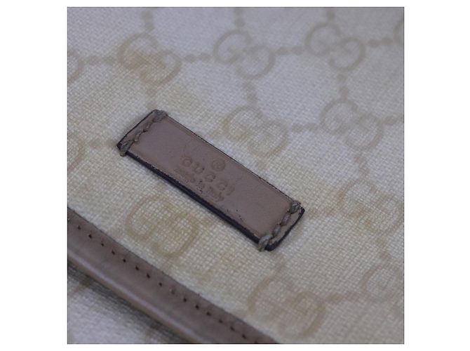 Gucci Borsa a spalla GG Supreme PVC Beige Oro 223666 Auth 108900 D'oro - vista 17