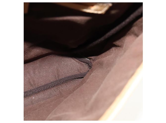 Gucci Borsa a spalla GG Supreme PVC Beige Oro 223666 Auth 108900 D'oro - vista 19