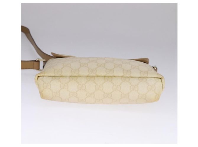 Gucci Borsa a spalla GG Supreme PVC Beige Oro 223666 Auth 108900 D'oro - vista 5