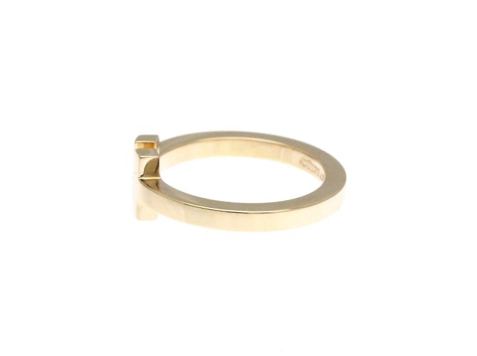 Tiffany & Co Anello Tiffany T Quadrato in Oro Rosa - vista 4