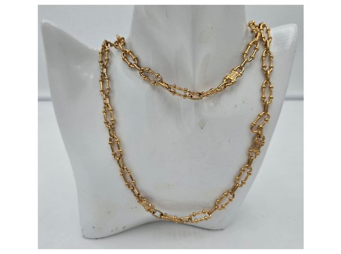 Céline Collana Lunga Celine Placcata in Oro 18kt Rara D'oro - vista 2