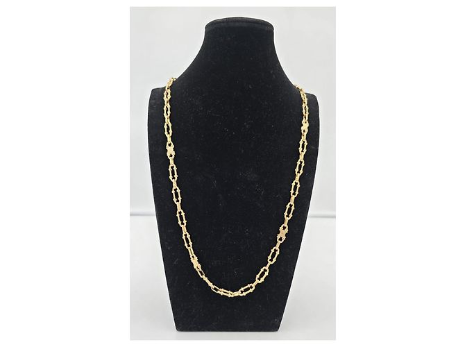 Céline Collana Lunga Celine Placcata in Oro 18kt Rara D'oro - vista 3