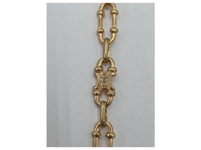 Céline Collana Lunga Celine Placcata in Oro 18kt Rara D'oro - vista 6