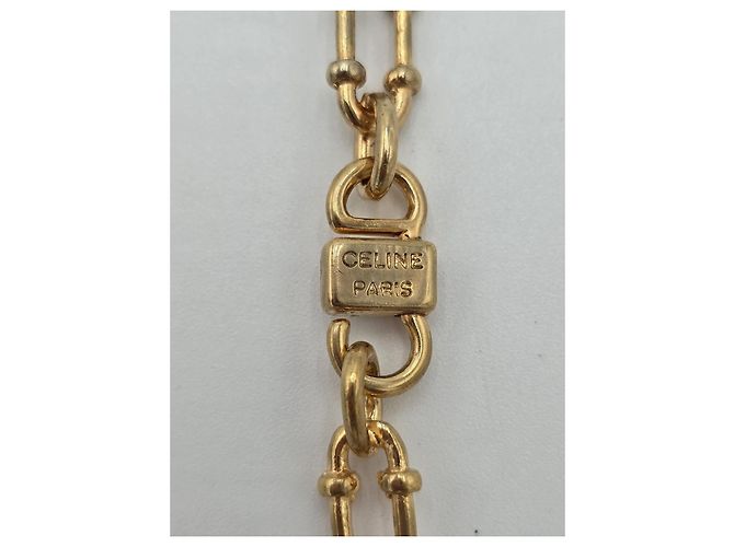 Céline Collana Lunga Celine Placcata in Oro 18kt Rara D'oro - vista 7