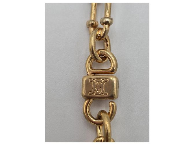 Céline Collana Lunga Celine Placcata in Oro 18kt Rara D'oro - vista 8