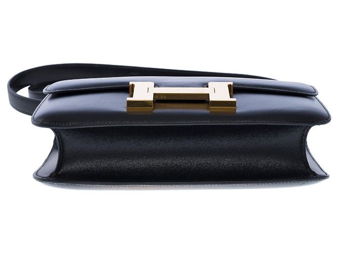 Hermès Borsa HERMES Constance in Pelle Nera - 102452 Nero - vista 10