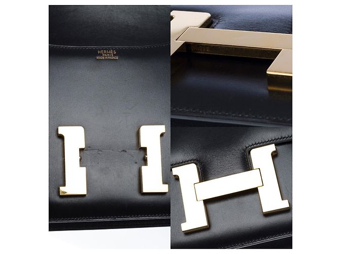Hermès Borsa HERMES Constance in Pelle Nera - 102452 Nero - vista 6