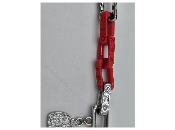 Bracciale Louis Vuitton X Yayoi Kusama Monogram Chain Edizione Limitata Rosso - vista 10