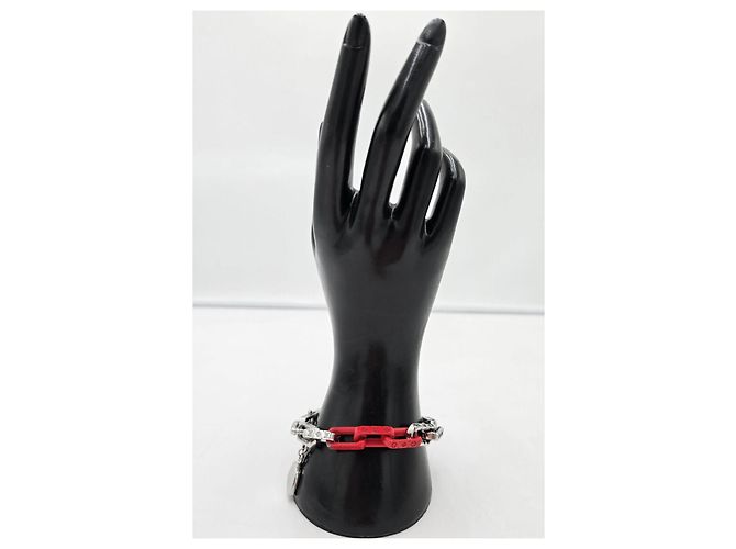Bracciale Louis Vuitton X Yayoi Kusama Monogram Chain Edizione Limitata Rosso - vista 4