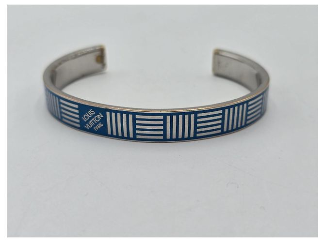 Bracciale Rigido Louis Vuitton in Damier Blue - vista 10