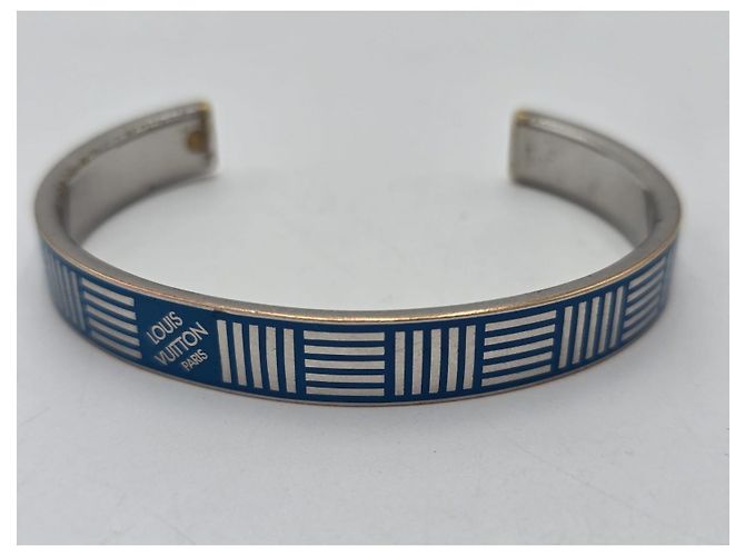Bracciale Rigido Louis Vuitton in Damier Blue - vista 3