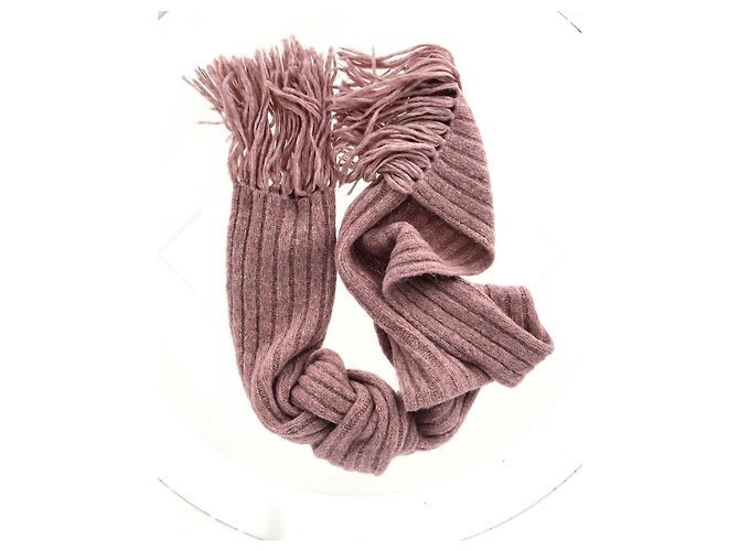 Sciarpa in lana rosa a coste di Acne Studios - vista 5