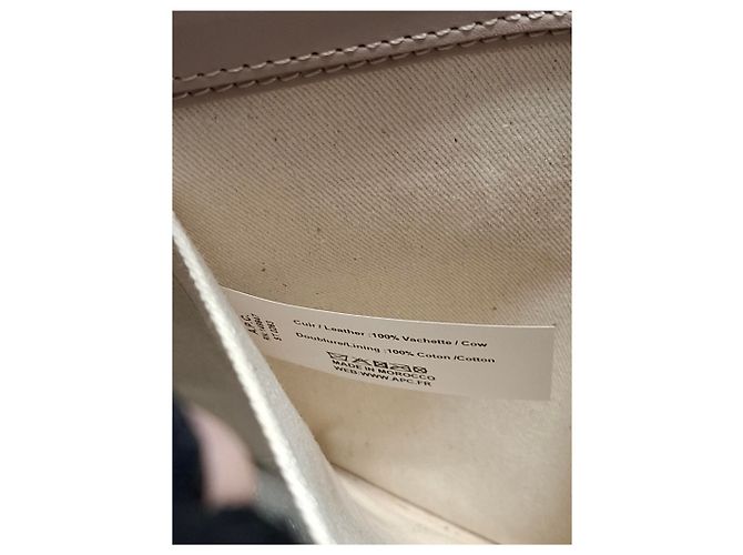 Apc Bolsa Ashley A.P.C. em couro bege - vista 16