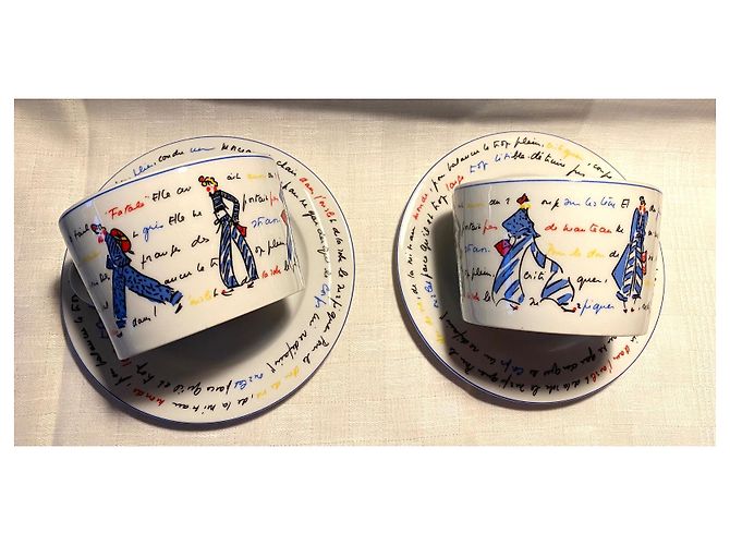 Tazas y platos de porcelana Sonia Rykiel - vista 6