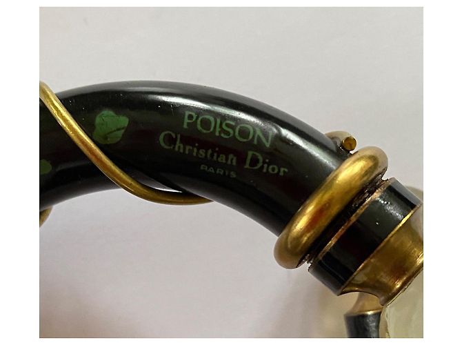 Christian Dior Bracciale Bangle Poison in Resina Verde Verde scuro - vista 7