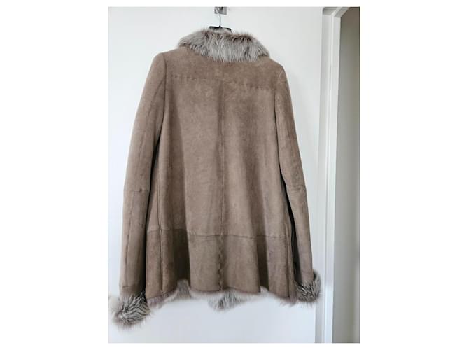 Abrigo de shearling Rizal beige - vista 2