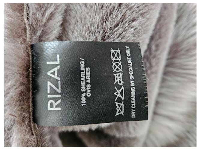 Abrigo de shearling Rizal beige - vista 6