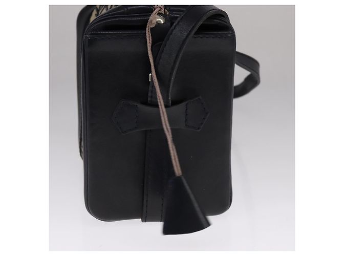 Borsa a spalla in tela Trotter Christian Dior blu Auth 111522 Blu navy - vista 3