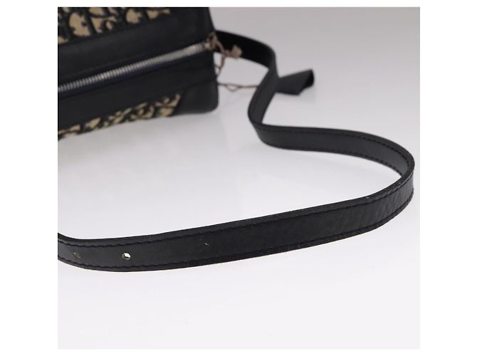 Borsa a spalla in tela Trotter Christian Dior blu Auth 111522 Blu navy - vista 7