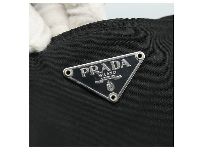 PRADA Borsa Tote in Nylon Nera Auth yk16893 Nero - vista 17
