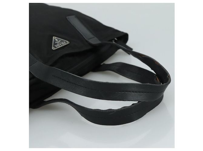 PRADA Borsa Tote in Nylon Nera Auth yk16893 Nero - vista 7