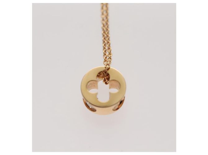 LOUIS VUITTON Anhänger 1P Diamant Halskette Diamant 6.1K Nur 800 LV Auth 93646S Golden - Ansicht 10
