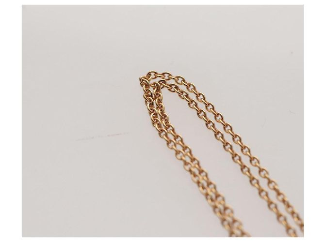 LOUIS VUITTON Anhänger 1P Diamant Halskette Diamant 6.1K Nur 800 LV Auth 93646S Golden - Ansicht 7