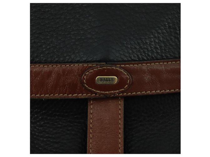 Borsa a Spalla BALLY in Pelle Nera Auth bs21629 Nero - vista 17