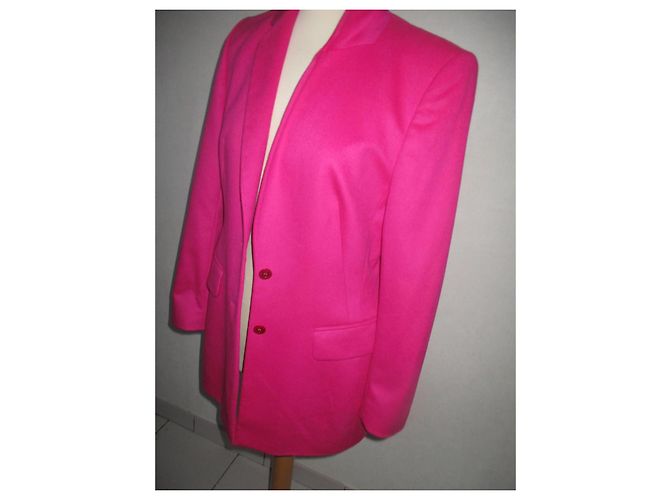Escada Fuchsia Wool Jacket Size 40 Fuschia - view 4