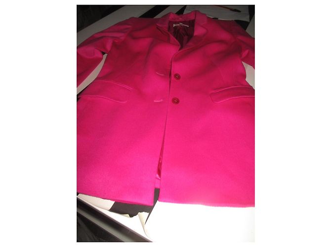 Escada Fuchsia Wool Jacket Size 40 Fuschia - view 6