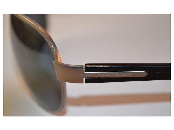 occhiali da sole Paco Rabanne XS421 nero argento plastica - vista 4
