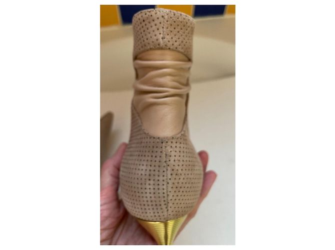 Autre Marque Stivaletti Bettina Vermillon Beige Camoscio - vista 10