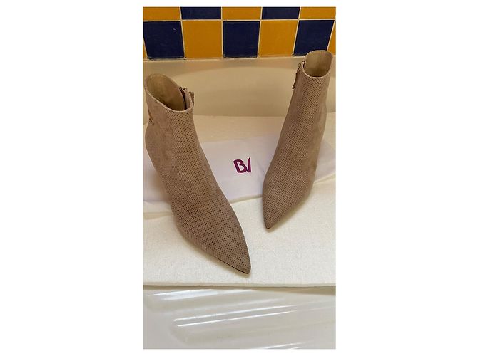 Autre Marque Stivaletti Bettina Vermillon Beige Camoscio - vista 2