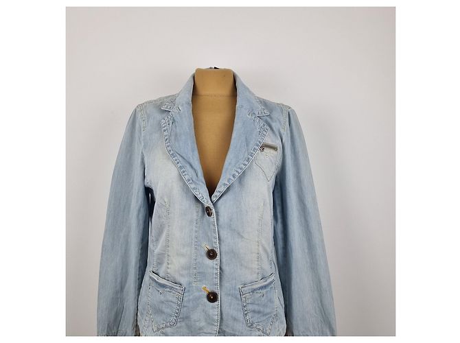 Chaqueta Marc Cain de algodón azul XL - vista 2