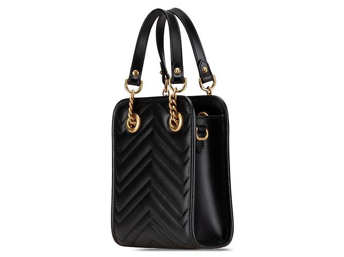 Bolso 2WAY acolchado GG Marmont de Gucci Negro - vista 2