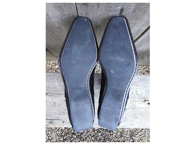 Stivaletti Gucci in camoscio nero - vista 7